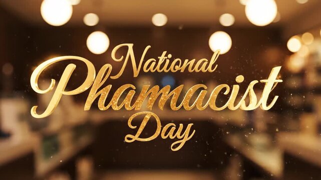 Honor the vital role of pharmacists with a luminous National Pharmacist Day Animation 4k. A glowing concept celebrating health heroes and their essential contributions to wellness and community care
