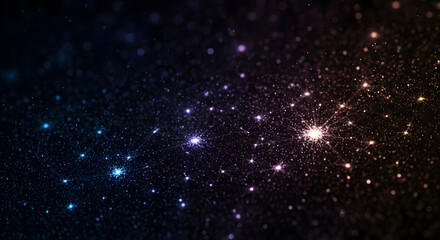 Fototapeta premium Abstract Cosmic Network of Glowing Particles
