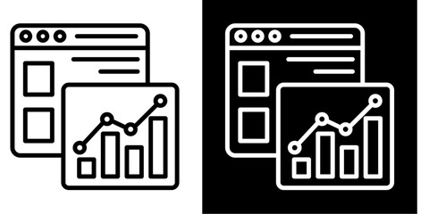 Growth  Icon Set White Style Collection