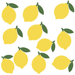 Obraz premium lemon seamless pattern