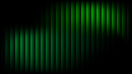 Elegant Green Ribbed Glass Texture 3D Fluted Waves with Glossy Gradient for a Premium Corrugated Metal Background