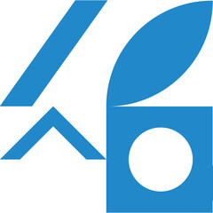 Abstract Blue Geometric Shapes and Lines on White Background with Transparency Ideal for Graphic Design and Branding Elements