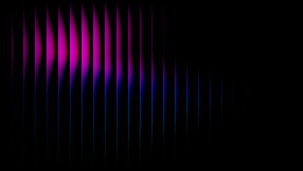 Luminous Blue Cybernetic Wave Holographic Gradient with Glowing Vertical Lines, Futuristic Digital Energy Texture