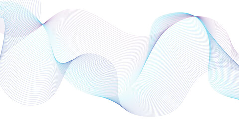 Abstract sound visualization data. Digital structure of the wave flow of luminous particles vector illustration