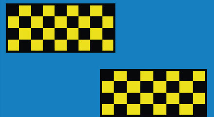 Black and white checkered pattern seamless background illustration