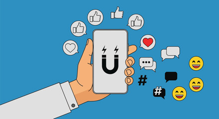 Social media marketing strategy attract followers and engagement