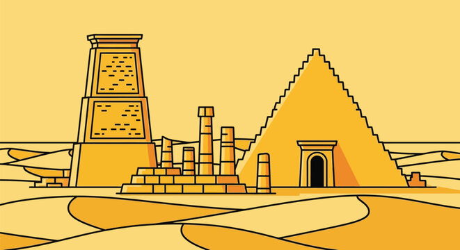 M&eacute;ro&eacute; pyramids sudan nubian pyramids african architecture travel