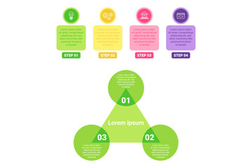Infographic presenting clear set of steps for process. Each step visually highlighted in colorful boxes with numbered sections, making it easy to follow