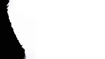 Dramatic black ink splash on white background creating abstract textured effect for modern design and artistic concepts