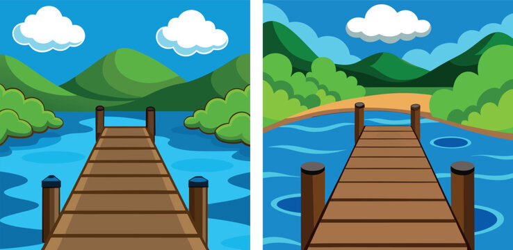  landscape nature illustration, mountain lake artwork, scenic view design, creative landscape vector, travel nature art, river mountain drawing, adventure landscape artwork, peaceful nature design, to