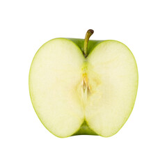Half Green Apple cutout, full depth of field.