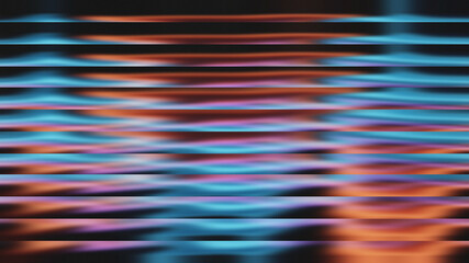 Abstract horizontal lines with colorful digital glitch effect