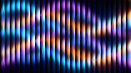 Luminous vertical colorful stripes glowing abstract background design