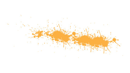 Vibrant orange paint splatter ink splash artistic graphic design
