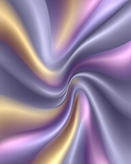Obraz premium Mesmerizing swirl of pastel colors creates smooth, flowing abstract pattern. blend of purple, pink, and yellow hues gives sense of movement and fluidity, evoking calming and dreamy atmosphere