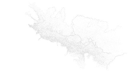 Abstract Light Gray Dot Map Texture Minimalist Vector Graphic Background