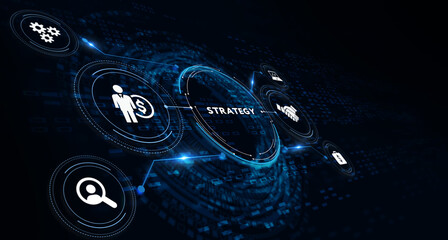 Business, Technology, Internet and network concept. Digital Marketing content planning advertising strategy concept. 3d illustration