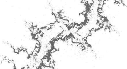 Distressed vector texture background abstract grunge design element with fractal flow pattern in gray and white