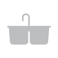 Kitchen Double Sink Icon