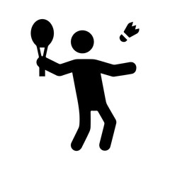 Badminton Player Icon
