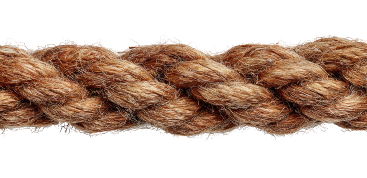 Close-up of a braided light brown rope (3)