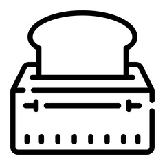 toaster line icon