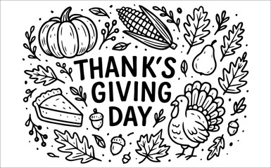 Happy Thanksgiving Day Banner Design