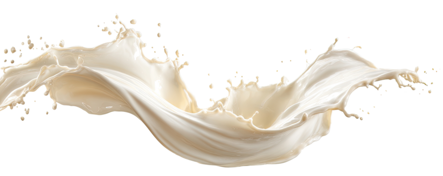 Creamy milk splash in motion