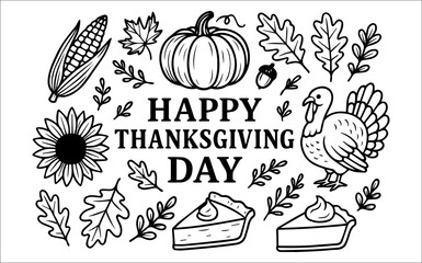 Happy Thanksgiving Day Banner Design