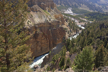 The Narrows of Yellowstone River at Tower Junction area, USA