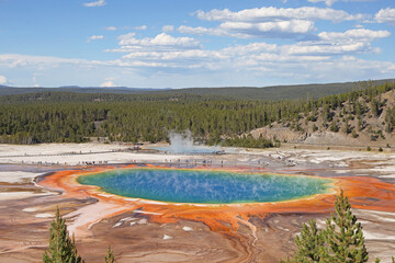 Grand Prismatic Spring at Yellowstone National Park, USA