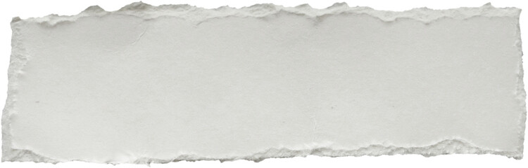 piece of white paper tear isolated on white background
