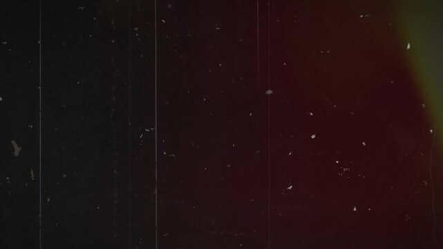 Old film with scratches, light leaks and dust. 4k video