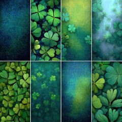 Lush Green Leaves and Textures of Nature with Gentle Lighting Effects