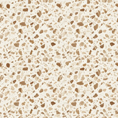 Modern seamless terrazzo pattern for flooring, surface design, and decorative background texture isolated PNG with Transparent Background