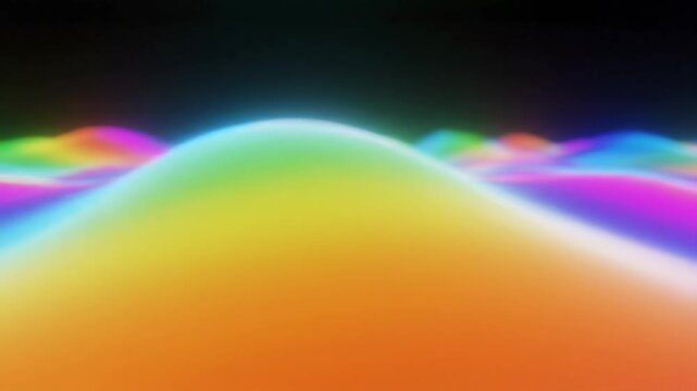 Abstract colorful gradient waveforms with light and shadow