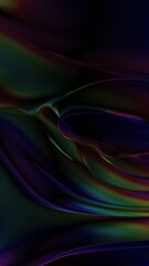 Colorful abstract wave pattern lines, dark background, vibrant