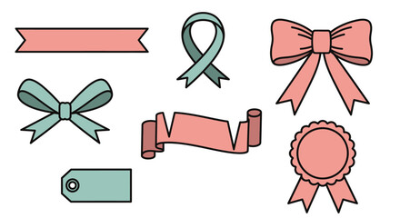 Elegant ribbons and labels for your projects, celebrations, or messages