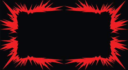 Dynamic burst frame for modern graphic design projects and presentations