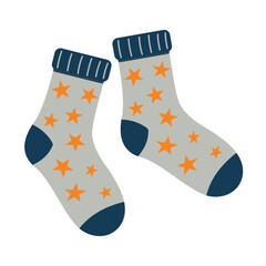 Pair of socks. Isolated on a white background