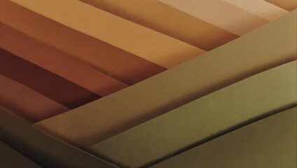 Abstract geometric background with diagonal brown and green layers.