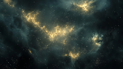 Shadow aura forming luminous moving constellations evoking cosmic energy mystery imagination and connection between human presence and celestial patterns in abstract visionary art