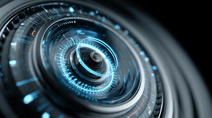 Futuristic smart home holographic control panel glowing with interactive icons symbolizing modern technology convenience connectivity and innovation in home automation and digital living