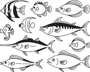 Collection of Ocean Fish