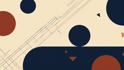 Abstract geometric shapes in a modern minimalist design.