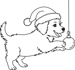 Cute Christmas Puppy