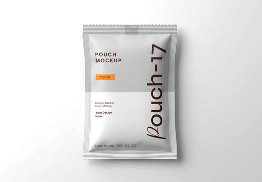 Plastic Pouch Pakaging Mockup