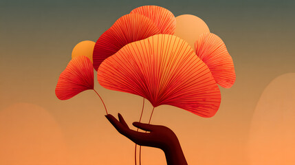 A vector illustration of a butterfly on a pink flower, featuring a floral spring pattern and vintage insect art design, suitable for a summer holiday card decoration