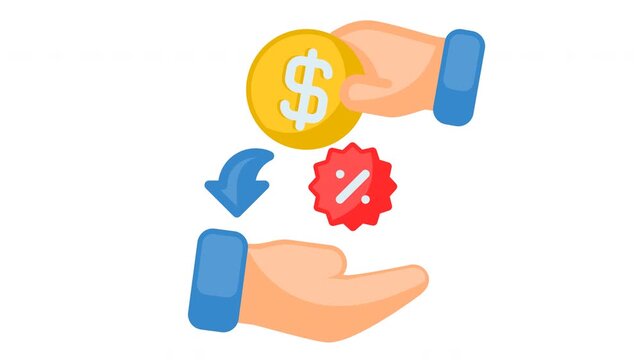 Animated cashback icon