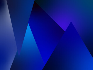 Abstract geometric blue and purple gradient background with faceted design